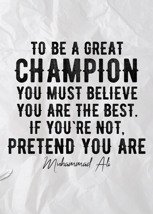 Canvas Print To Be A Great Champion-Boxing Quote