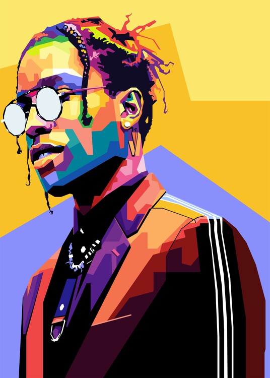 Poster rapper america pop art