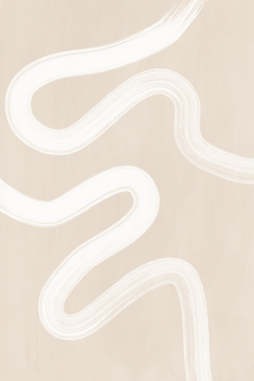 Poster Beige One Line Drawing