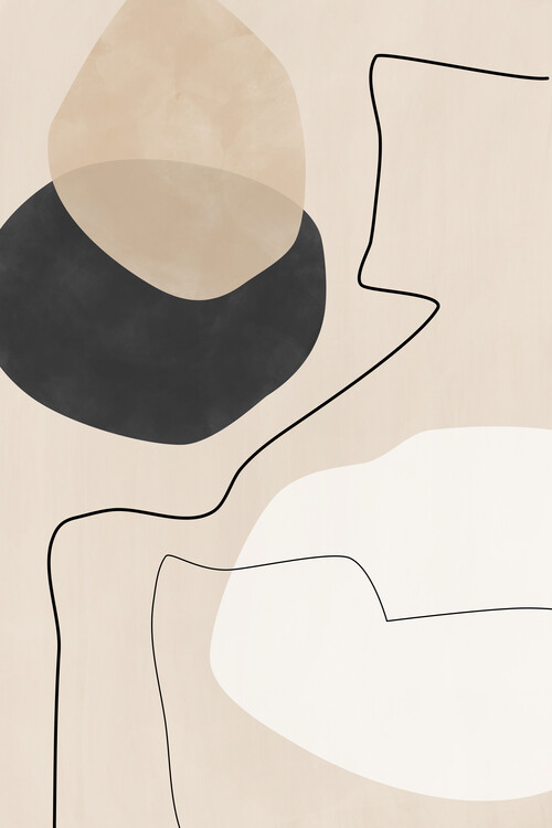 Poster Organic Shapes & Lines Poster