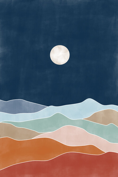 Poster Abstract Summer Landscape