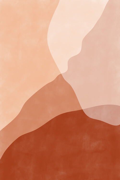 Poster Terracotta Shapes Poster No.2