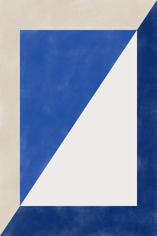 Poster Blue Geometric Poster No.2