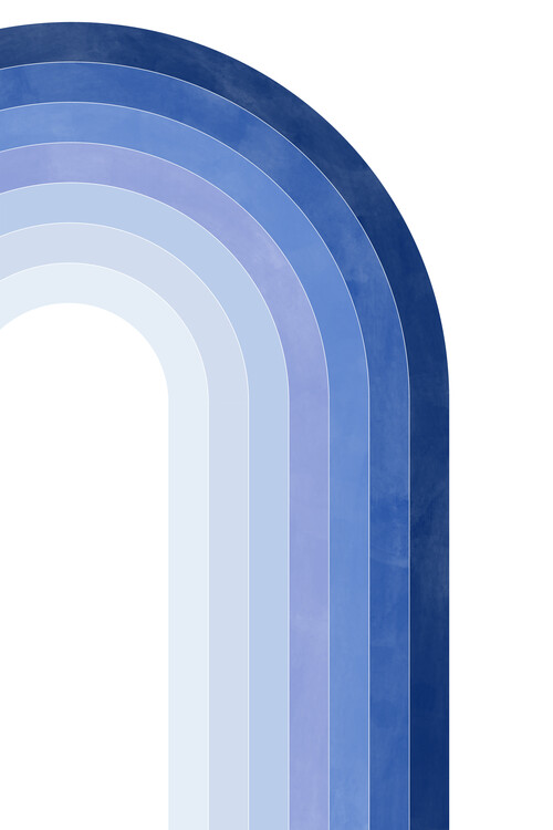 Poster Blue Rainbow Wall Art