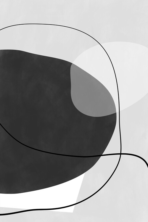 Плакат Abstract Monochromes Shapes Poster