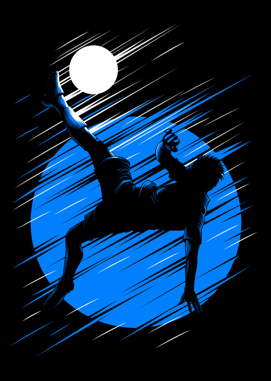Bild auf Leinwand soccer player
