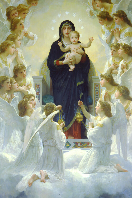 Canvas Print The Virgin with Angels