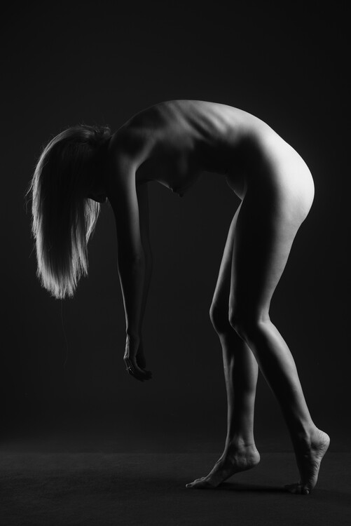 Plakát girl posing silhouette
