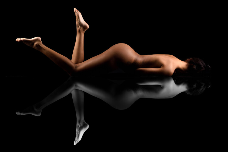 Poster Laying with reflection 5