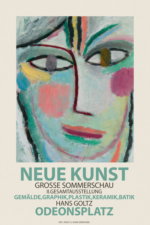 Poster Femina, Head of a Woman (Munich Exhibition) - Alexej von Jawlensky