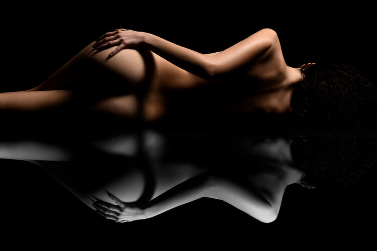 Poster Laying with reflection 14