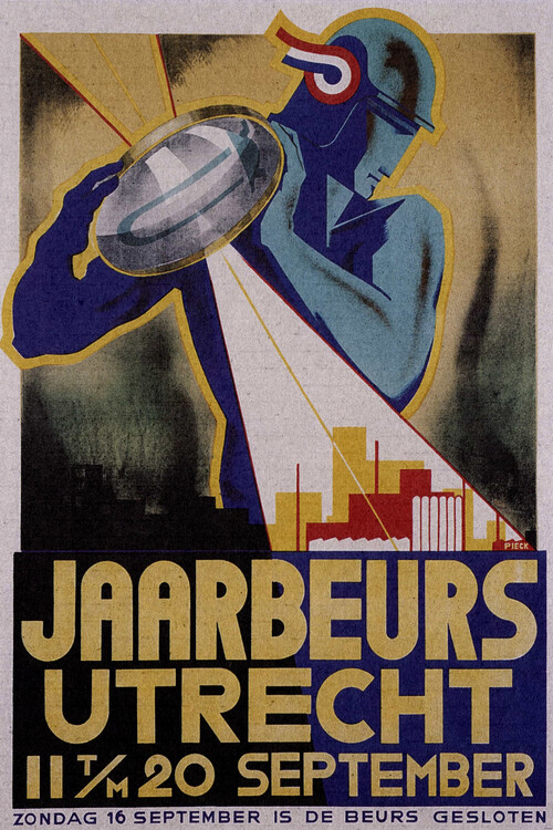 Poster Jaarberus art deco 1920 Vintage Poster