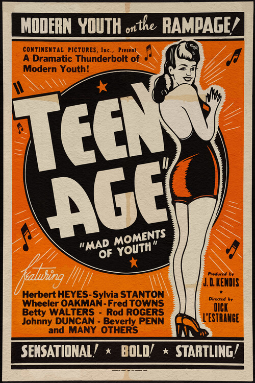 Poster Teen age Vintage Poster