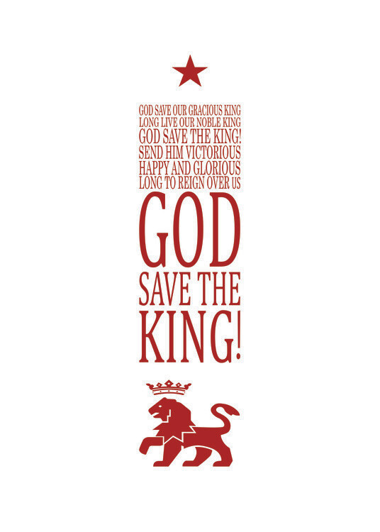 Плакат God save the king!