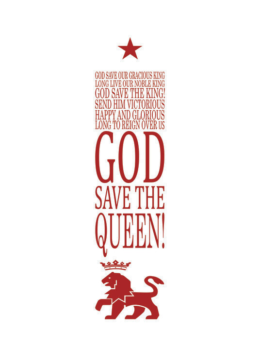 Poster God save the Queen! | Wall Art | 3+1 FREE | Abposters.com