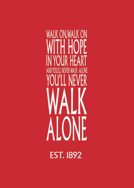 Poster You'll never walk alone