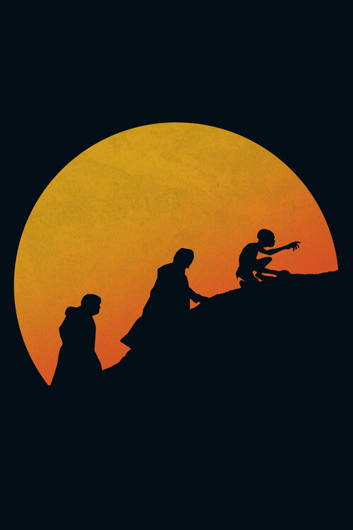 Poster Sunset in Middle Earth