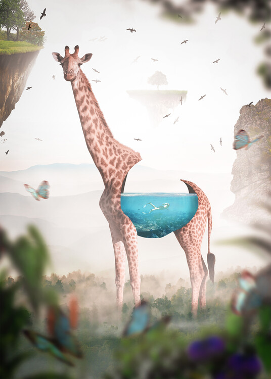 Plakát Magical Giraffe