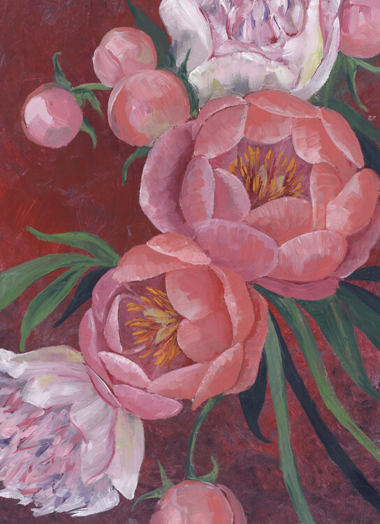Poster Nevaeh peonies