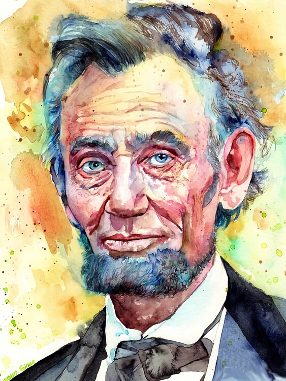 Плакат Lincoln Painting