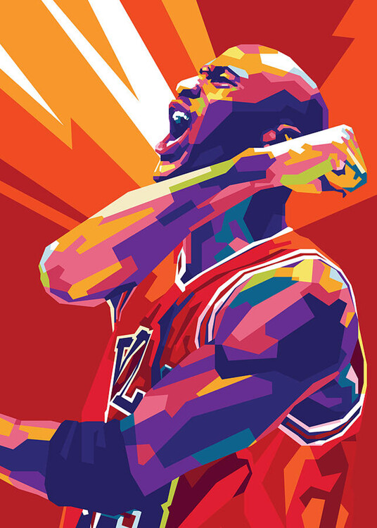 Poster Michael J pop art