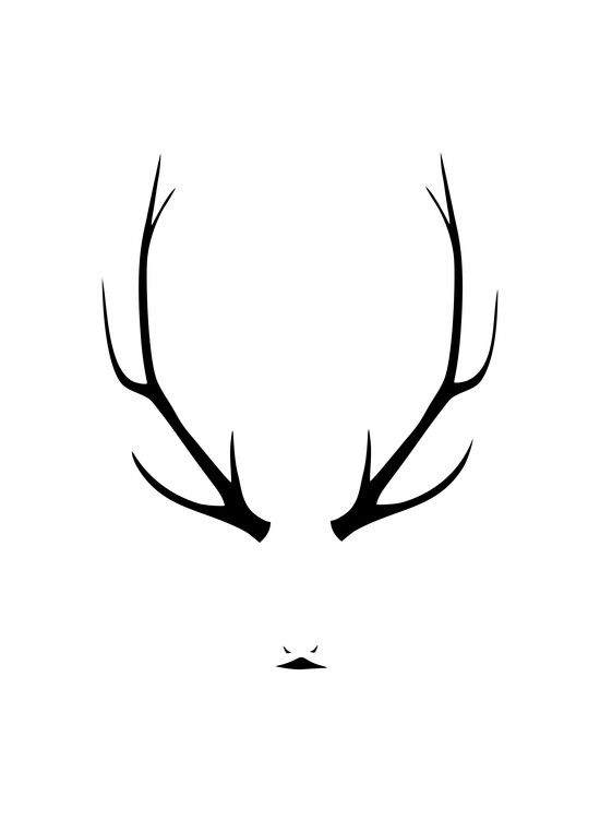 Poster Minimal reindeer