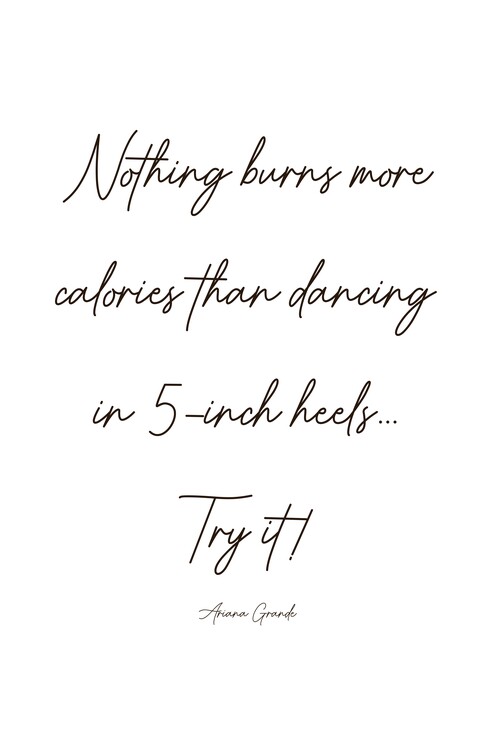 Poster Burn calories