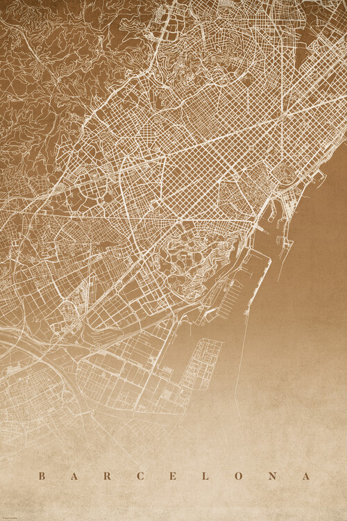 Poster Vintage Barcelona