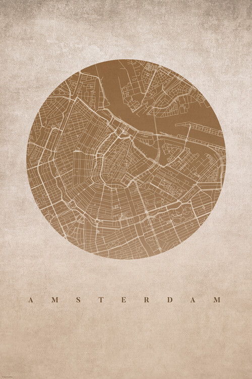 Plakat Retro Amsterdam