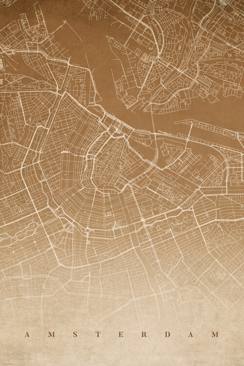 Plakat Vintage Amsterdam