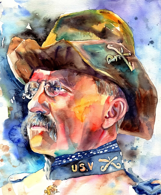 Плакат Roosevelt Painting
