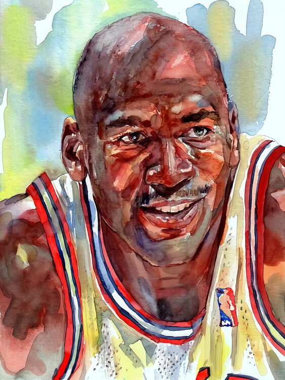 Canvas Print Jordan Portrait Painting