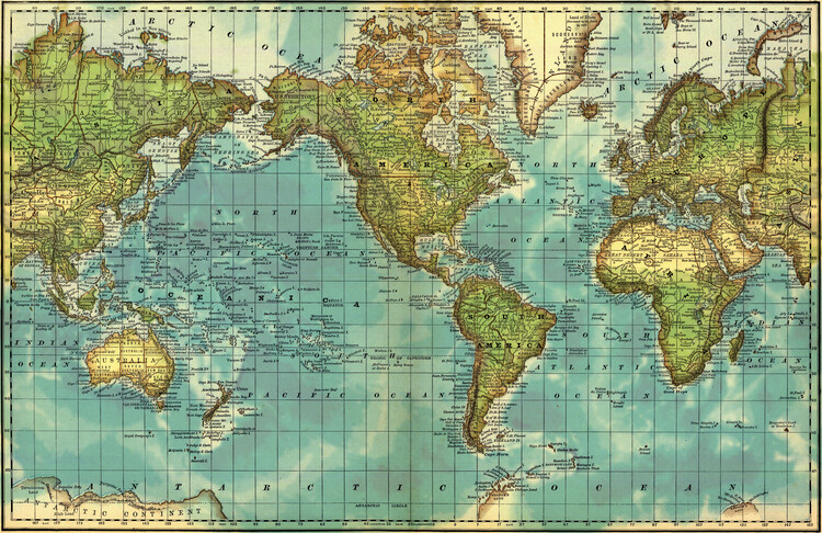 Plakat Fjerde udgave af Rand McNallys første atlas