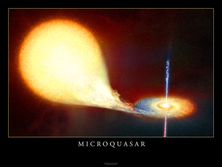 Canvas Print Microquasar, Space, Galaxy, Nasa, ESA, Hubble