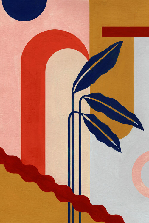 Plagát Pati Cascino - Banana Leaves