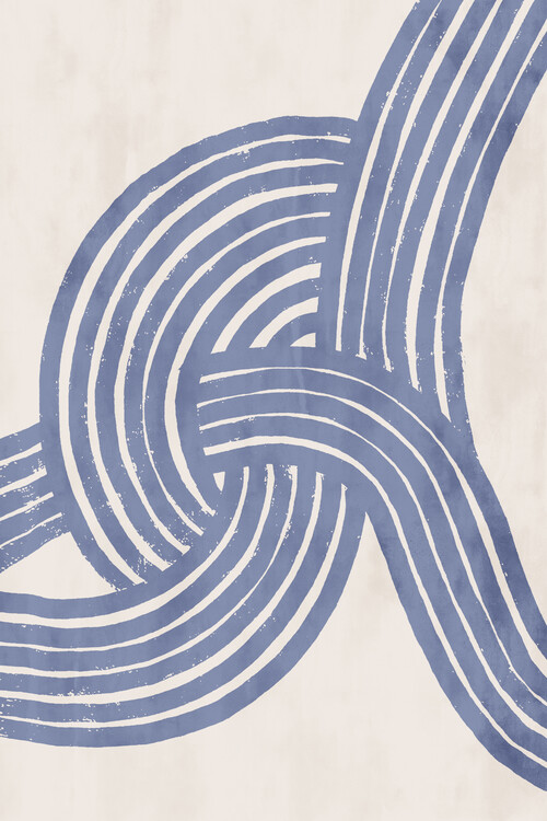 Poster Pati Cascino - Knot blue