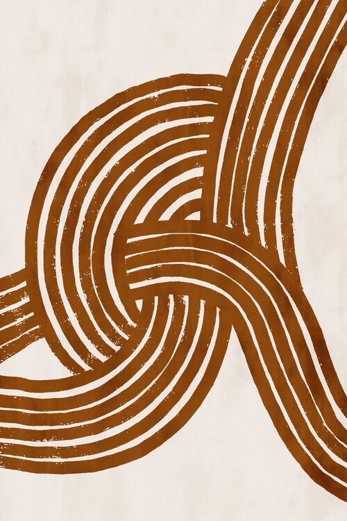 Plakát Pati Cascino - Knot terracotta
