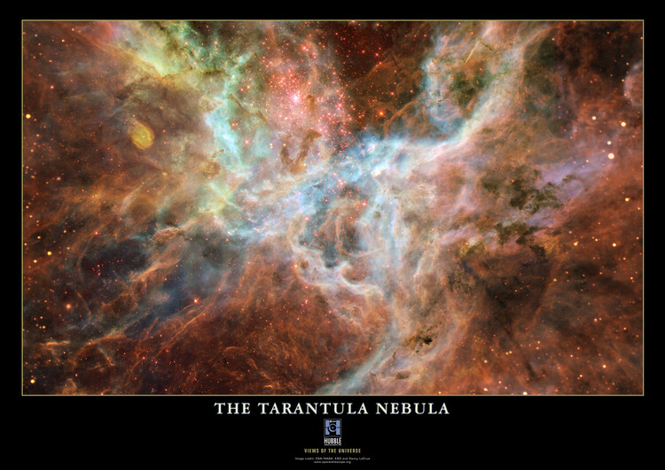 Juliste The Tarantula Nebula, Solar System, Space, Galaxy, Nasa, ESA, Hubble