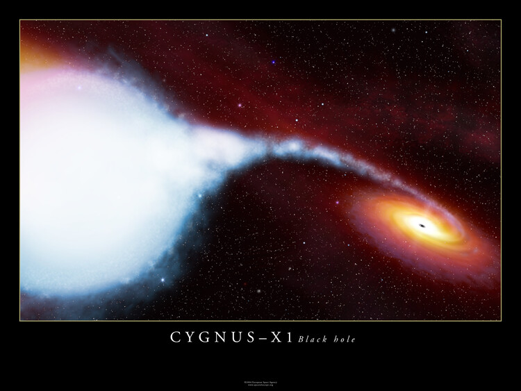 Αφίσα Cygnus X-1 Black Hole, Solar System, Space, Galaxy, Nasa, ESA, Hubble