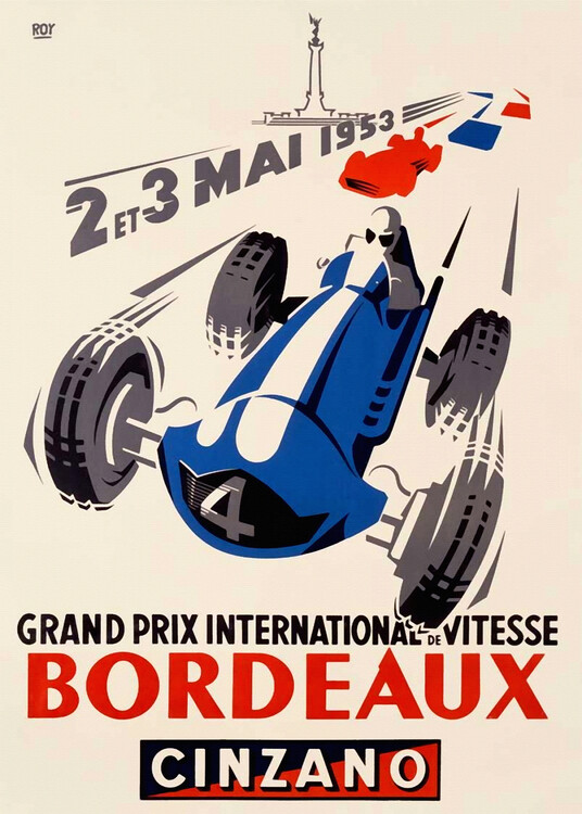 Poster Grand Prix International de Vitesse, Bordeaux