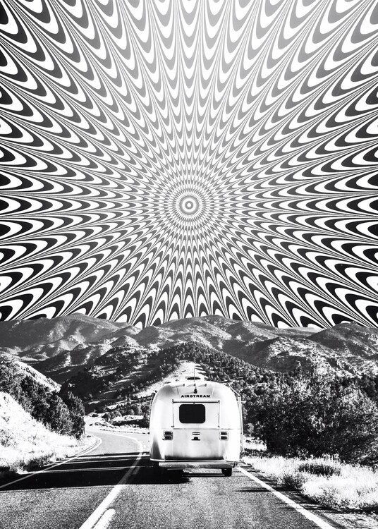 Плакат BNW Van go to trippy surreal illusion world