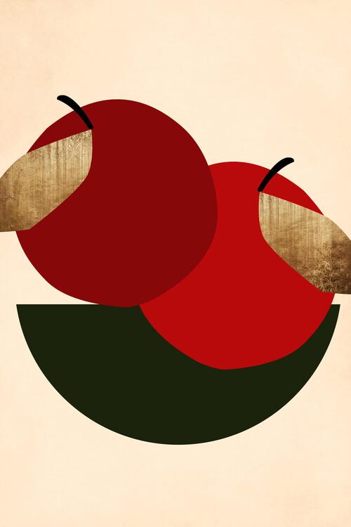 Poster Two red appels