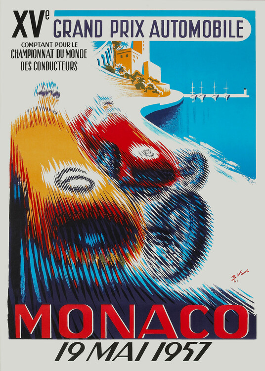Poster Monaco Grand Prix 1957
