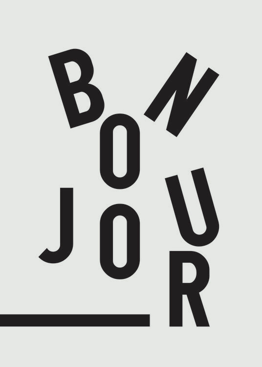 Poster Bonjour