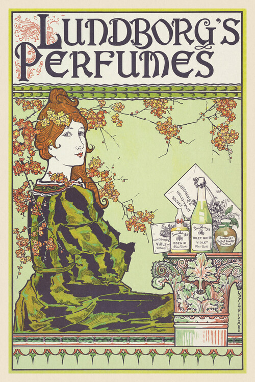Levně Plakát, Obraz - Lundborg's Perfumes, Louis Rhead, 26.7 × 40 cm