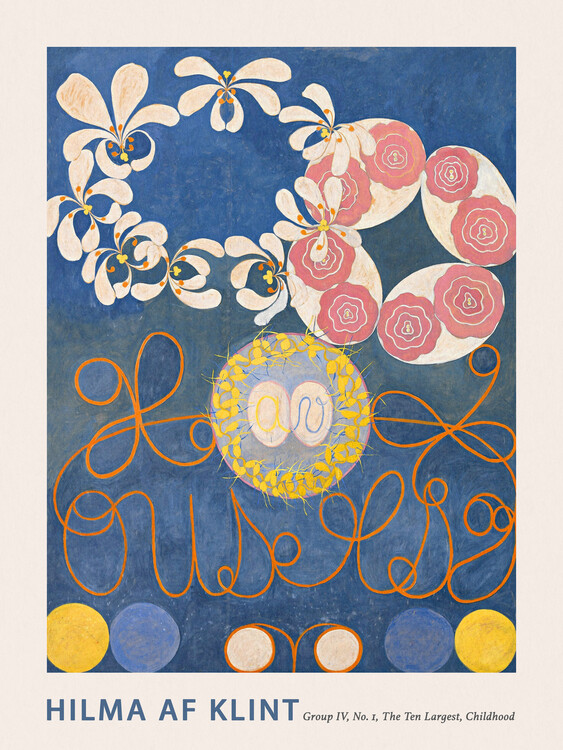 Plakát The Very First Abstract Collection, The 10 Largest (No.1 in Blue) - Hilma af Klint