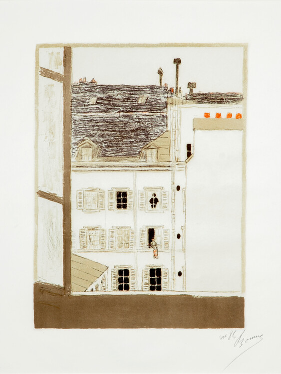 Poster Houses in the Courtyard