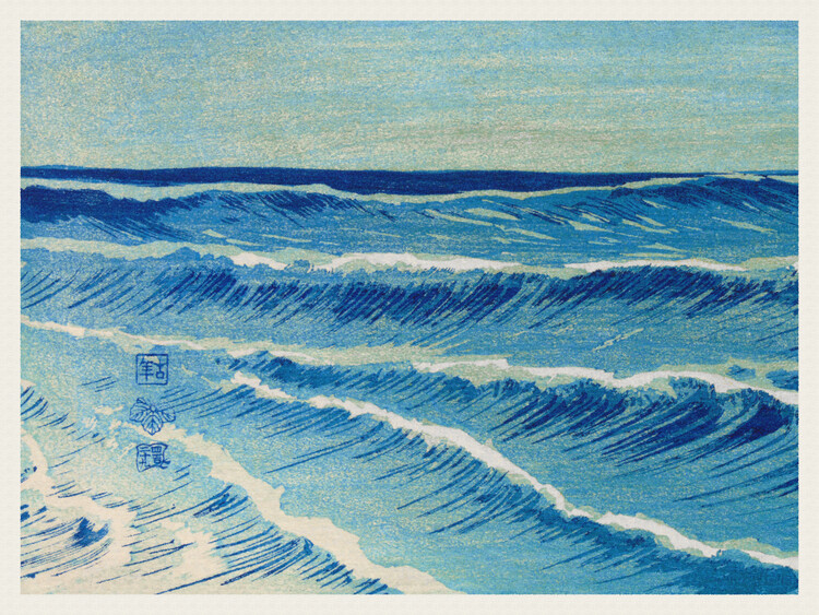 Plagát Great Ocean Wave No.4 - Uehara Konen