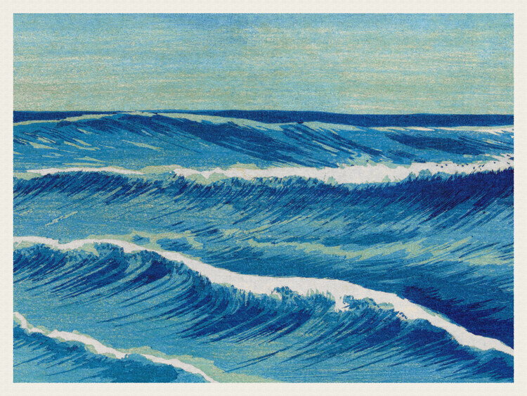 Obraz na plátne Great Ocean Wave No.5 - Uehara Konen