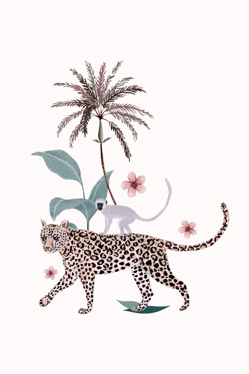 Plakat Fantom Fifi Art - Botanical Illustration Tiger